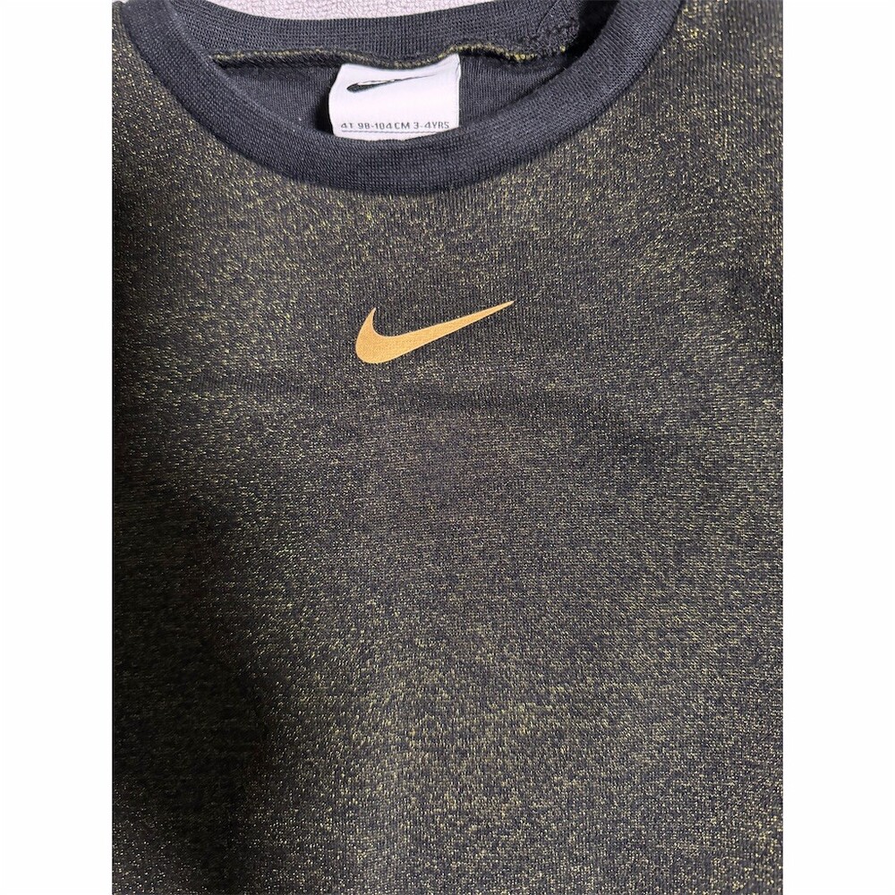 Nike Toddler Girls 2pc Fleece Sweat Set Sweatshirt Jogger Pants 4 Black - Picture 4 of 9